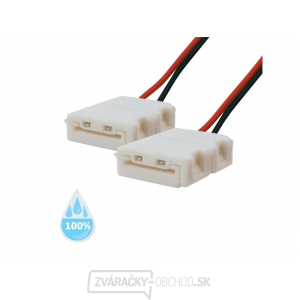 Konektor bez spájkovania pre LED pásky 3528, 2835 30,60LED/m 8mm s vodičom, vodotesný IP68