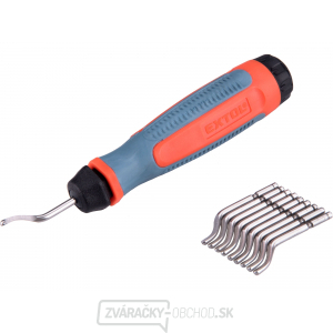 Univerzálny nástroj na odstraňovanie ostria, stopka 3,2 mm + 10 ks náhradných čepelí, HSS M35 (5% Co) Univerzálny nástroj na odstraňovanie ostria, stopka 3,2 mm + 10 ks náhradných čepelí, HSS M35 (5% Co) gallery main image