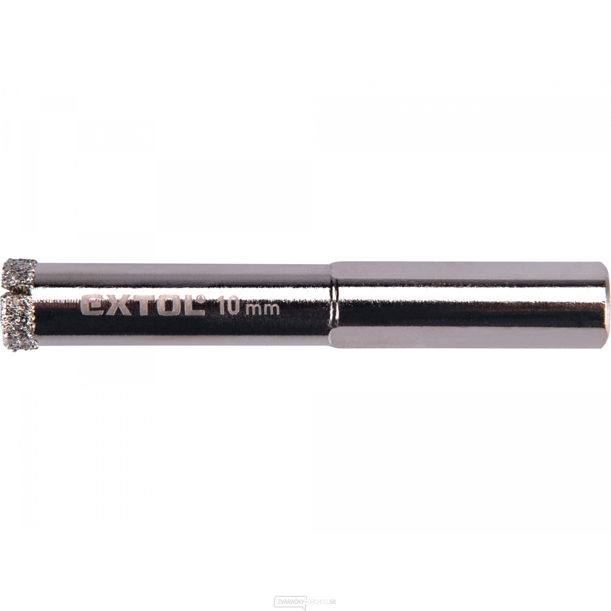 Diamantová korunka na sklo a keramiku, O 10 mm Diamantová korunka na sklo a keramiku, O 10 mm gallery main image