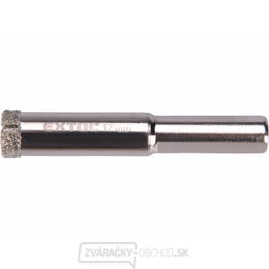 Diamantová korunka na sklo a keramiku, O 12 mm Diamantová korunka na sklo a keramiku, O 12 mm gallery main image