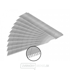 Rezné čepele so zúbkovaným ostrím, 25 mm, 10 ks, SK5 Rezné čepele so zúbkovaným ostrím, 25 mm, 10 ks, SK5 gallery main image