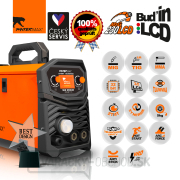 PANTERMAX MIG230LCD invertorová zváračka MIG/TIG/MMA + Kukla + Red. Ventil + Drôt 5kg + Co2 Fľaša + Podvozok + Horá Náhľad