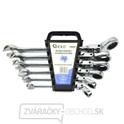 Očkoploché kĺbové kľúče s račňou, 8 - 19 mm, súprava 6 kusov Očkoploché kĺbové kľúče s račňou, 8 - 19 mm, súprava 6 kusov gallery main image