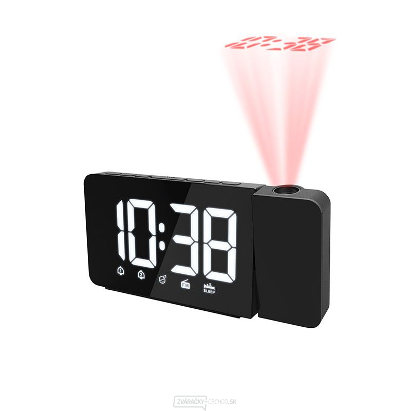 Projekčné hodiny Solight s rádiom a budíkom