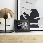 Meteostanica Solight, aplikácia Smart Life, extra veľký farebný LCD displej, teplota, vlhkosť, tlak, nabíjanie cez USB, čierna Náhľad