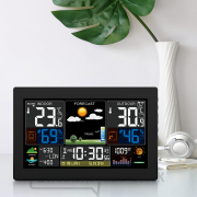 Meteostanica Solight, XL farebný LCD displej, teplota, vlhkosť, tlak, RCC, čierna Náhľad