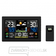 Meteostanica Solight, XL farebný LCD displej, teplota, vlhkosť, tlak, RCC, čierna gallery main image