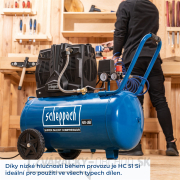 Scheppach HC 51 Si tichý bezolejový dvojvalcový kompresor 50 l Náhľad