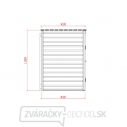 Záhradný úložný box LANITPLAST S754 náhled