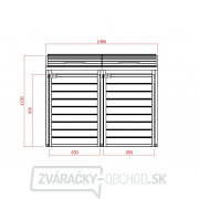 Záhradný úložný box LANITPLAST S752 Náhľad