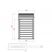 Záhradný úložný box LANITPLAST S751 Náhľad