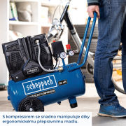 Scheppach HC 25 Si tichý bezolejový dvojvalcový kompresor 24 l Náhľad
