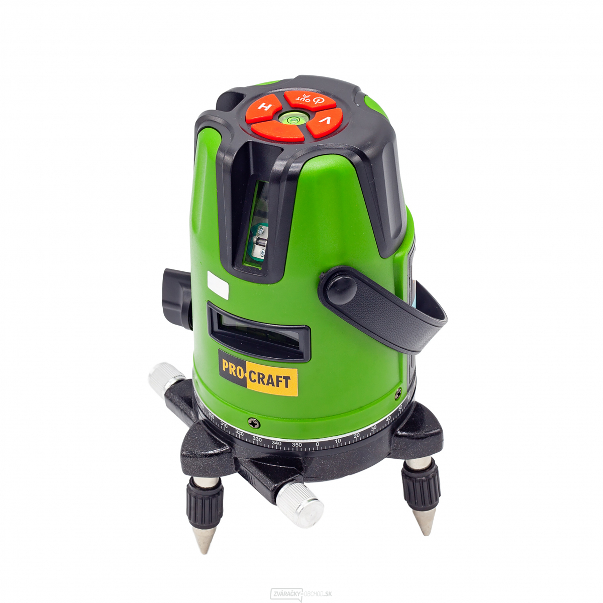 Laser zelený líniový, krížový samonivelačný Procraft LE-3D | LE-3D