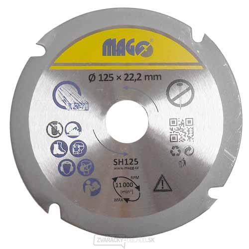 Rezný kotúč na drevo 125 mm Rezný kotúč na drevo 125 mm gallery main image