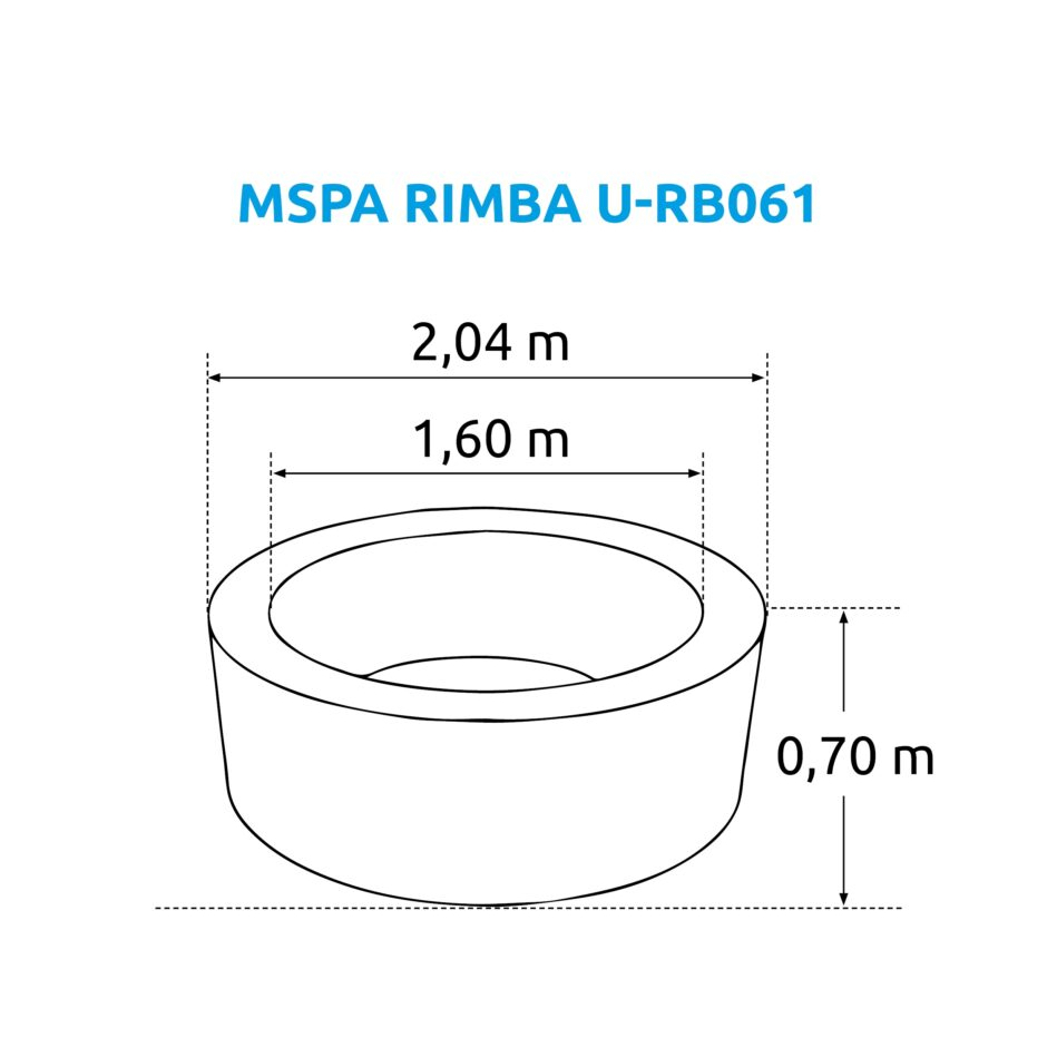 Bazén vírivý MSPA Rimba U-RB061 Náhľad