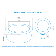 Bazén vírivý nafukovací Pure Spa - Bubble HWS MODRÁ - Intex 28406/28430EX Náhľad
