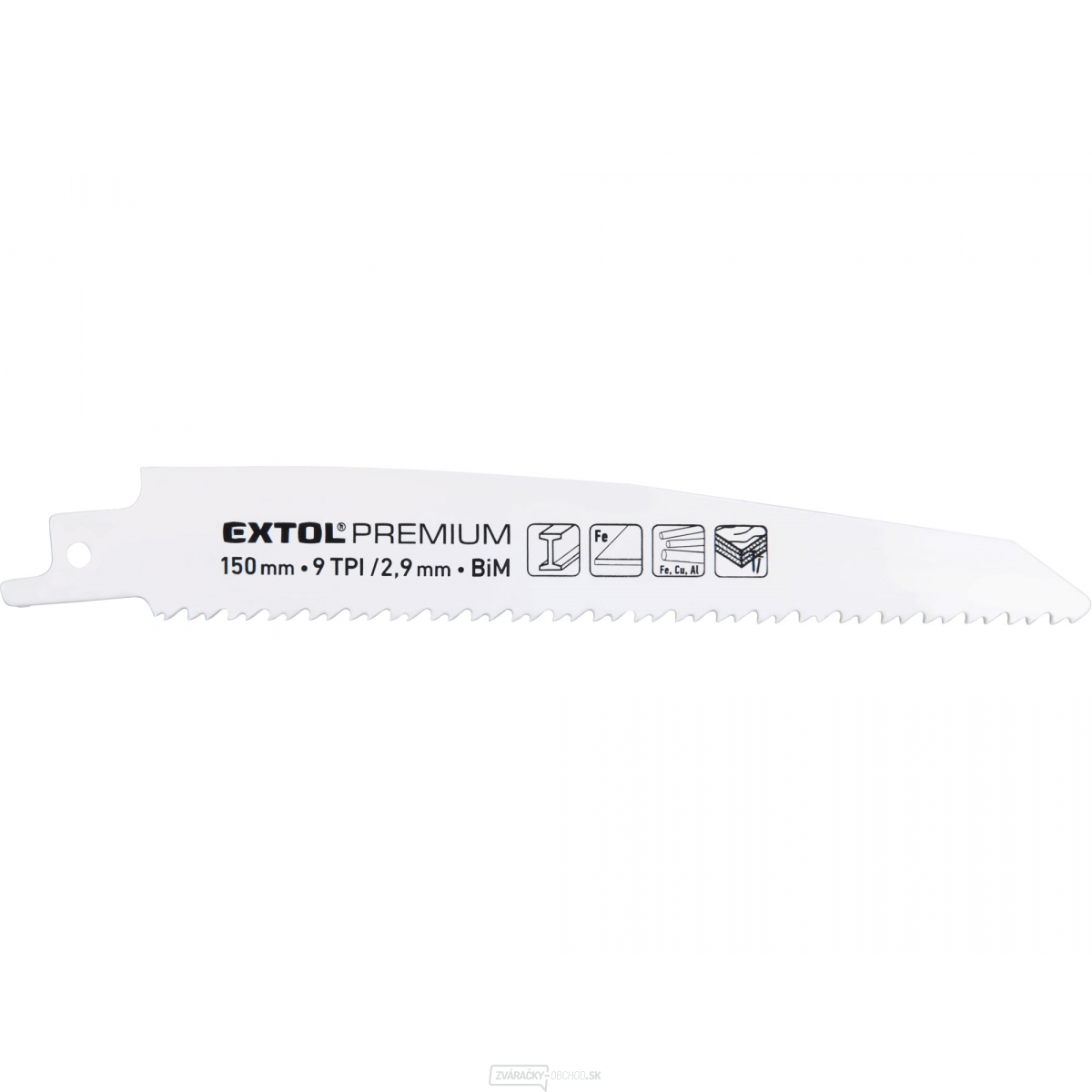 Pílové listy 3ks, 150x22x1,6mm, bimetalové