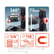 Držiak-statív nastaviteľný, magnetický na laser/kameru, 1/4 Držiak-statív nastaviteľný, magnetický na laser/kameru, 1/4