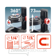 Držiak-statív nastaviteľný, magnetický na laser/kameru, 1/4