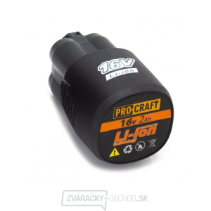 Batéria akumulátorová Procraft | 16V Li-ion, 2000mAh