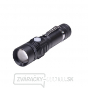 Solight nabíjacie LED svietidlo s cyklo držiakom, 400lm, fokus, Li-Ion, USB gallery main image