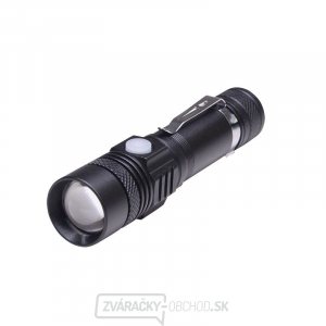 Solight nabíjacie LED svietidlo s cyklo držiakom, 400lm, fokus, Li-Ion, USB gallery main image