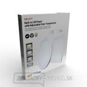 Solight LED mini panel CCT, podhľad, 18W, 1530lm, 3000K, 4000K, 6000K, štvorcový náhled