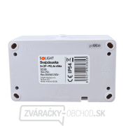 Dvojitá zásuvka Solight IP54, sivá náhled