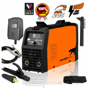 PANTERMAX® MMA205LCD Zvár. invertor MMA/TIG + káble