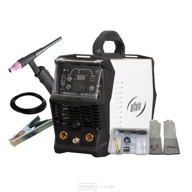 PERUN 160 T HF + Horák T2 4m 35-50 ARC 4M FX ST + Plyn. hadička + Zemniaci kábel + Sada vybavenia + Rukavice