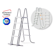 Schodíky k bazénom výška 1,22 m - bezpečnostné Náhľad