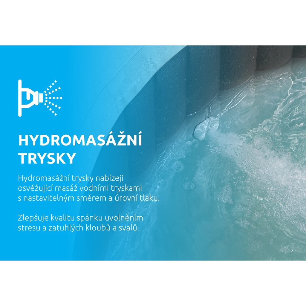 Bazén vírivý nafukovací Pure Spa - Jet & Bubble Deluxe HWS 6 - Intex 28462EX Náhľad