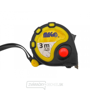 Zvinovací meter 3m x 16mm (guma/plast, magnet) Zvinovací meter 3m x 16mm (guma/plast, magnet) gallery main image