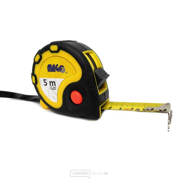 Zvinovací meter 5m x 19mm (guma/plast, magnet) Zvinovací meter 5m x 19mm (guma/plast, magnet) gallery main image