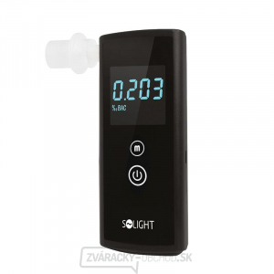 Alkohol tester Solight, 0,0 - 3,0 ‰ BAC, presnosť 0,1 ‰ gallery main image