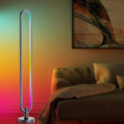 Solight LED inteligentná stojacia lampa Rainbow, oválna, wifi, RGB, CCT, 105 cm Náhľad
