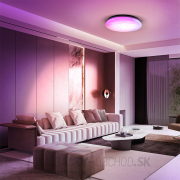 Solight LED inteligentné stropné svetlo Wave, 30W, 2300lm, wifi, RGB + CCT, diaľkové ovládanie Náhľad
