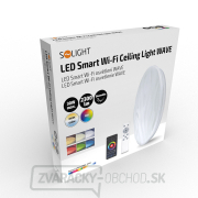 Solight LED inteligentné stropné svetlo Wave, 30W, 2300lm, wifi, RGB + CCT, diaľkové ovládanie náhled