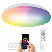 Solight LED inteligentné stropné svetlo Wave, 30W, 2300lm, wifi, RGB + CCT, diaľkové ovládanie gallery main image