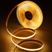 Solight LED COB svetelný pás 5m, 10W/m, 1000lm/m, CRi90, IP44, teplá biela Náhľad