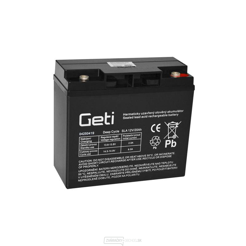 Batéria olovená 12V 20Ah Geti