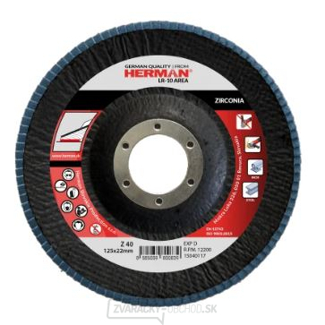 Lamelový kotúč HERMAN LR-10 AREA na nerez 115mm Z60 - 1ks