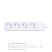 Solight viacnásobná zásuvka, 4 zásuvky Solight viacnásobná zásuvka, 4 zásuvky gallery main image