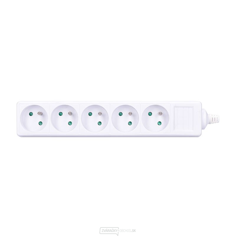 Solight viacnásobná zásuvka, 5 zásuviek