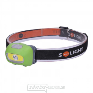 Solight LED čelové svietidlo, 3W Cree + 3W COB, 120lm, biele + červené svetlo, 3x AAA