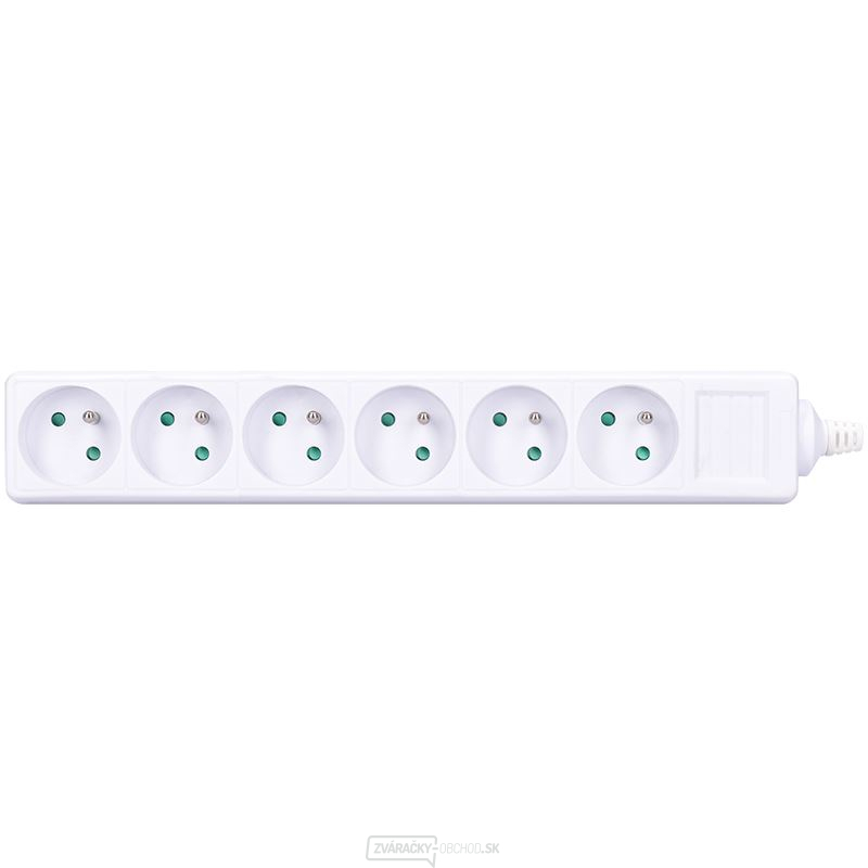Solight viacnásobná zásuvka, 6 zásuviek