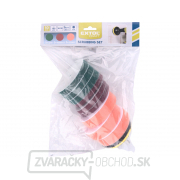 Sada čistiacich/leštiacich výsekov na vŕtačku 10ks, priemer 100mm, 3x3druhy Sada čistiacich/leštiacich výsekov na vŕtačku 10ks, priemer 100mm, 3x3druhy náhled