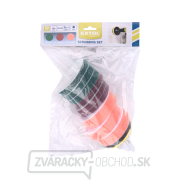 Sada čistiacich/leštiacich výsekov na vŕtačku 10ks, priemer 100mm, 3x3druhy náhled