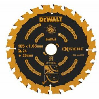 DeWALT DT10300 pílový kotúč EXTREME FLEXVOLT, 165 x 20 mm, 24 zubov