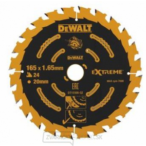 DeWALT DT10300 pílový kotúč EXTREME FLEXVOLT, 165 x 20 mm, 24 zubov DeWALT DT10300 pílový kotúč EXTREME FLEXVOLT, 165 x 20 mm, 24 zubov gallery main image